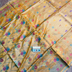 Tassar Silk Benarasi Saree - Yellow